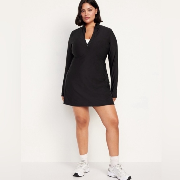 Old Navy GoDry Athletic Dress XXLT Long Sleeve A-Line Stretch 1/4 Zip Tennis NWT - Picture 12 of 16